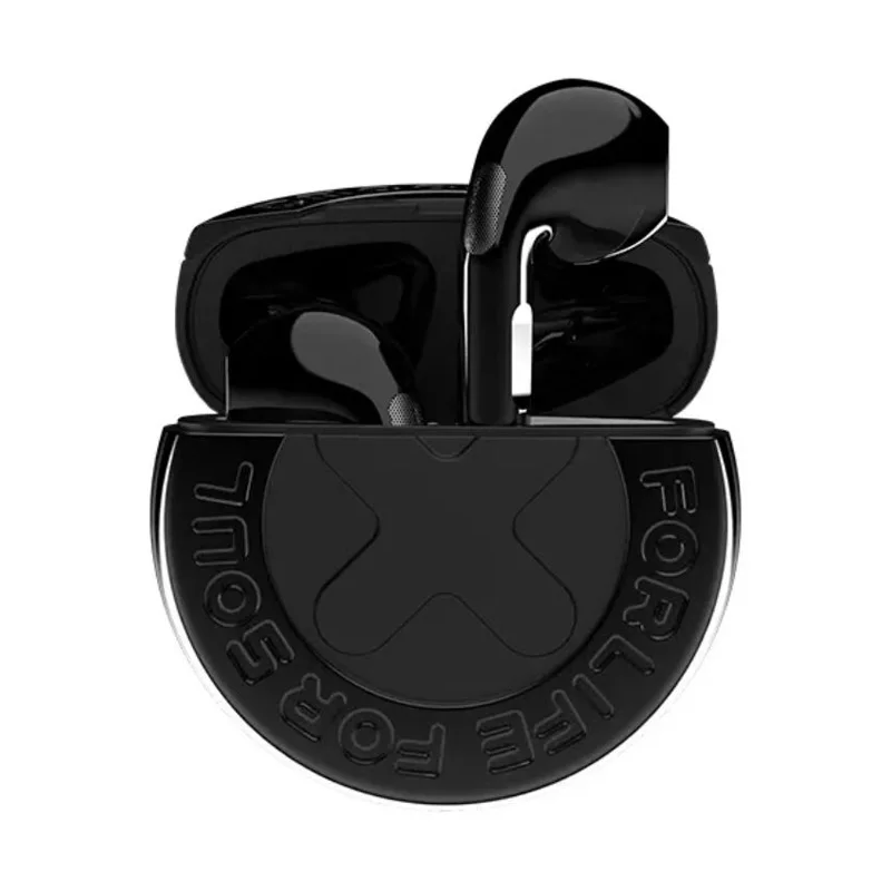 DMOOSTER-auriculares inalámbricos D58, audífonos semi in ear con Bluetooth dual, micrófono dual acústico ADA, reducción de ruido con ro colgante