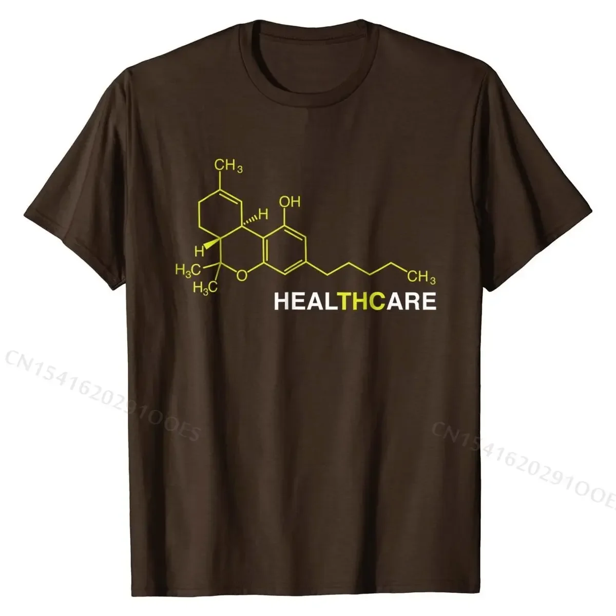 THC Healthcare Cannabis Medical  T-Shirt Cotton Men Tops Shirts Normal Tshirts Summer Coupons