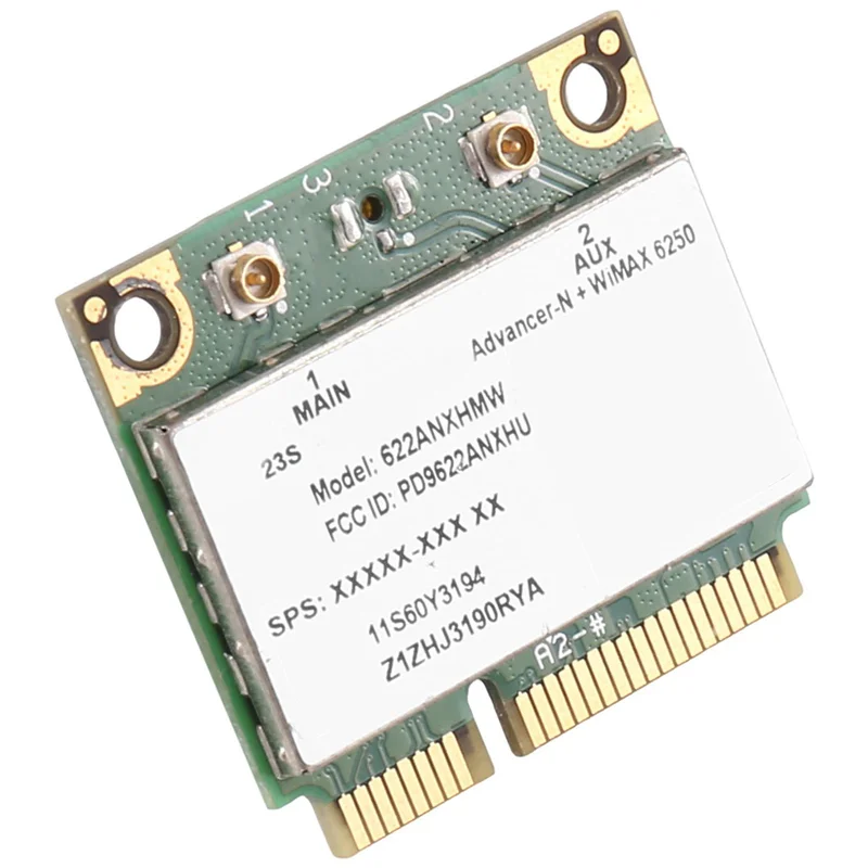 3X 6250AN 622ANXHMW Wifi カード 300Mbps 2.4G & 5G Wifi アダプター Lenovo/Thinkpad Advanced-N 6250 用