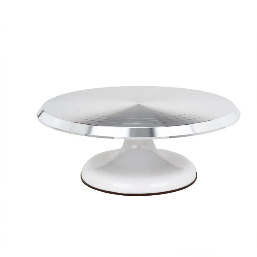 Cake Turntable Rotating Stand Aluminum Plate Smooth Revolving Base For Baking Pastry Decorating Icing Kitchenware