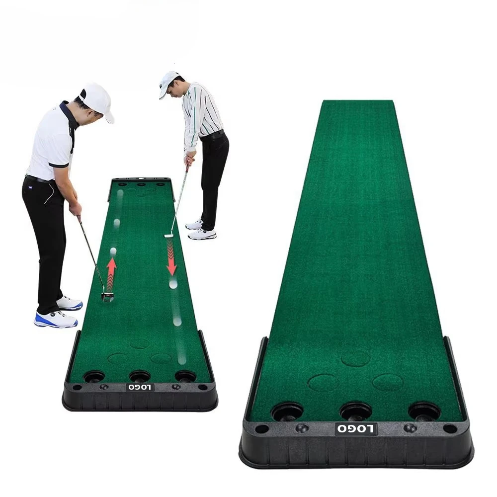 TL027 Outdoor Putting Golf Pad with 12 Holes Practice Golf Training Aids