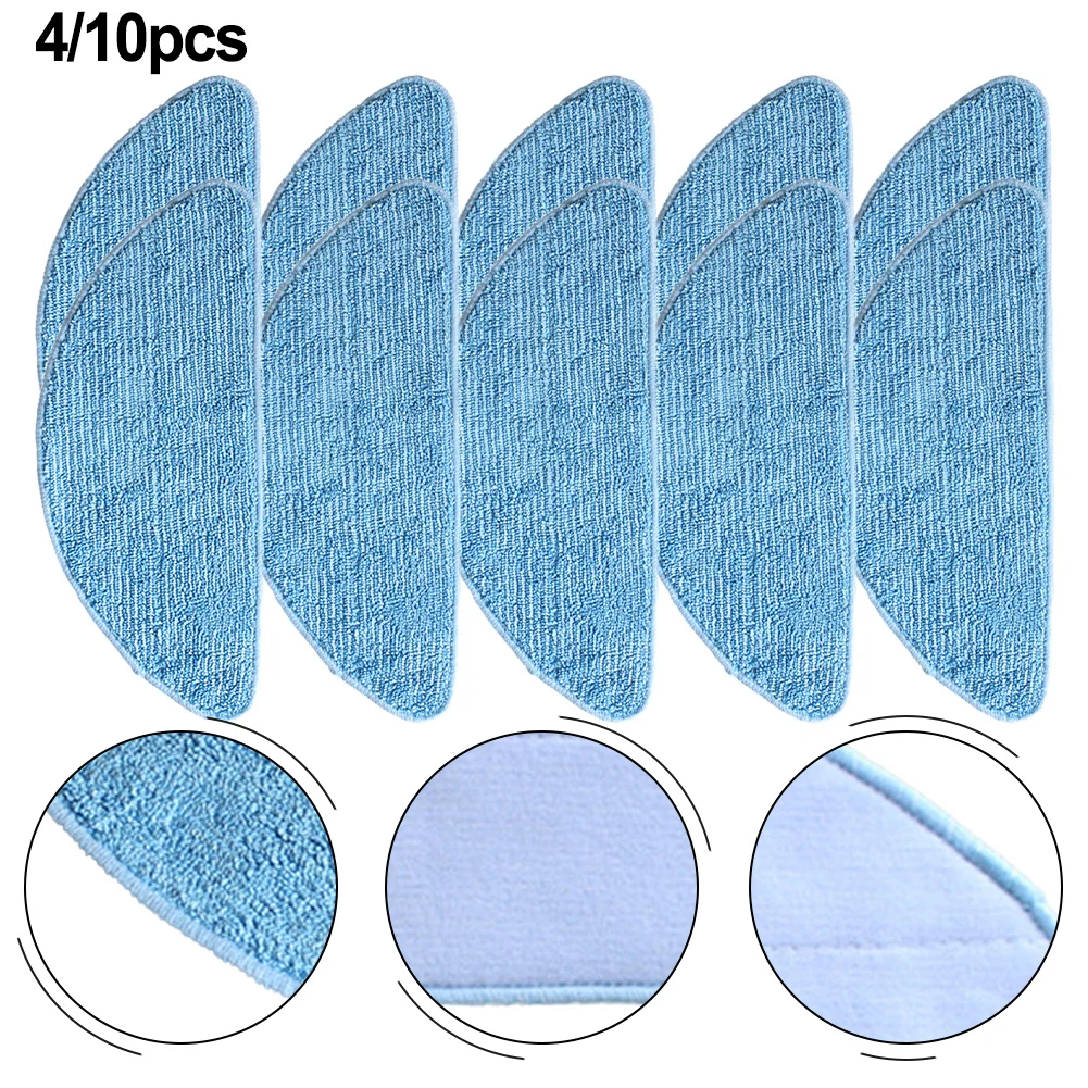 4/10 Pcs Mop Cloths Rag For Honiture Q5 Sweeping Robot Vacuum Cleaner Replace Dry And Wet Usage Mop Cloths Pad Floor Cleaning