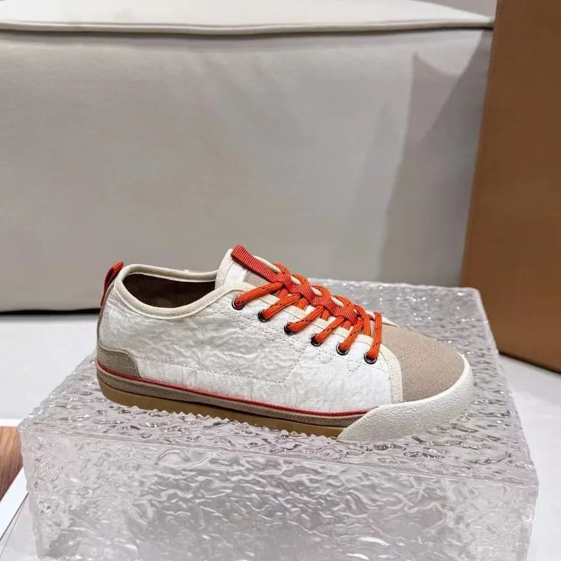 Retro Colorblock Single Shoes Women 2026 New Spring and Summer Versatile Lace-up Comfortable Lightweight Casual Sneakers
