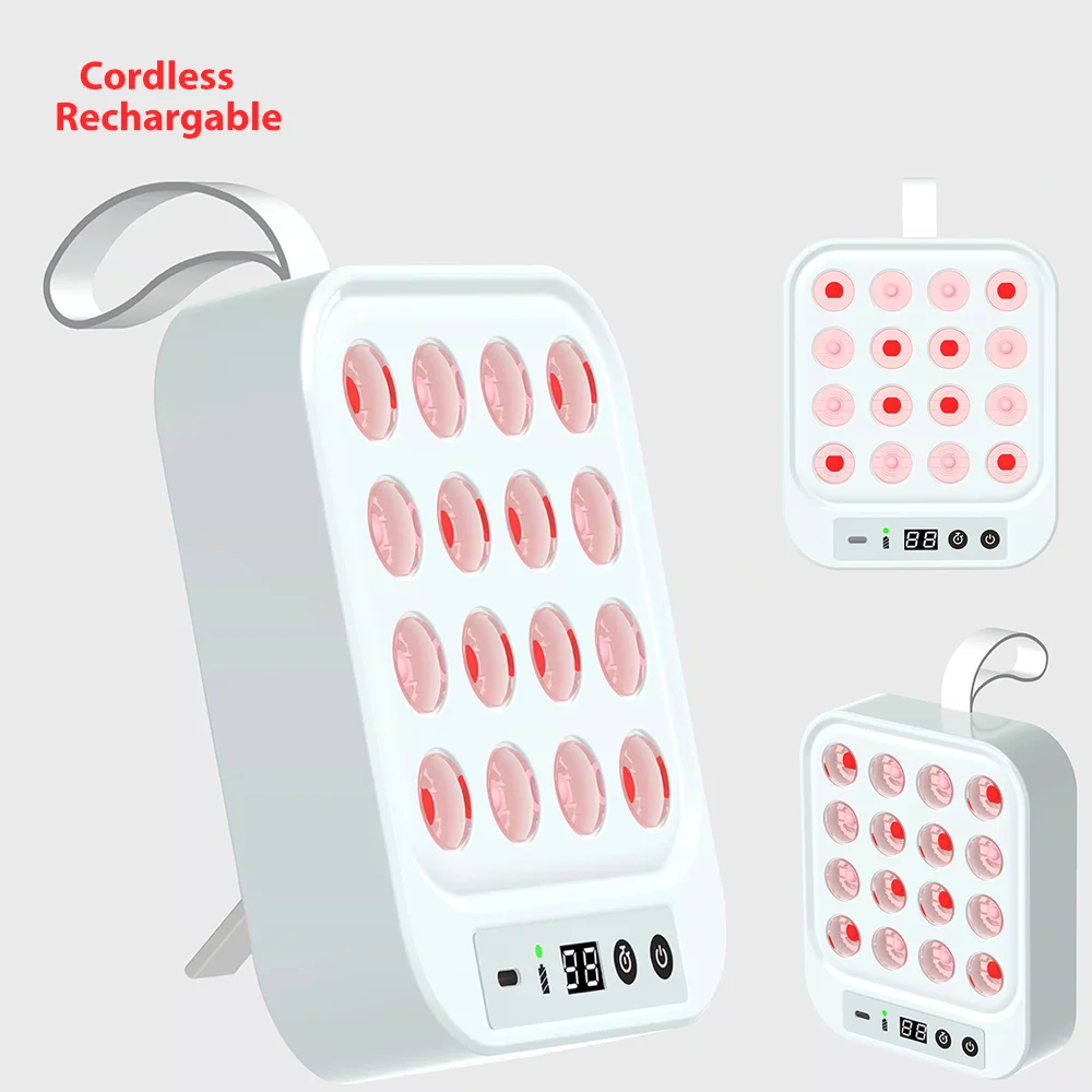 

Handheld Portable Near Recovery Red Light Therapy Panel Small Device Pulsing for Face and Body