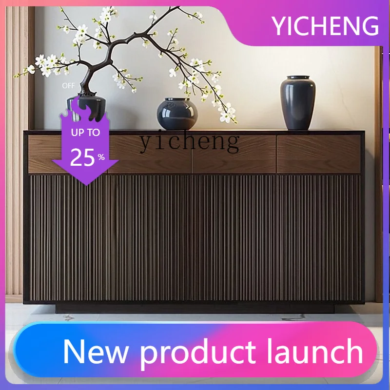 

FZ minimalist solid wood shoe cabinet, large-capacity entrance corridor storage cabinet at the entrance of the home