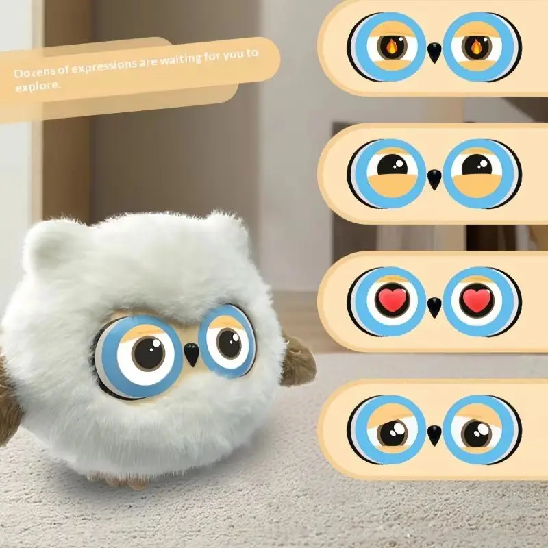 100% autentico Ai Giocattolo intelligente Edizione estera Conversazione vocale Gugu Guf Bufo Doppio occhio Emozioni Interazione Wifi Accompagnare la bambola