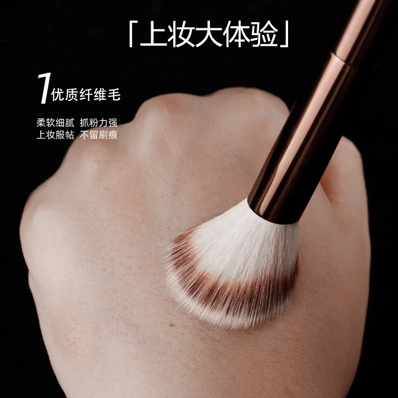 1pc #15 Blush Makeup Brush Liquid Blush Make Up Brush Bronzer use with Cream cheek formulas Metal Handle with box