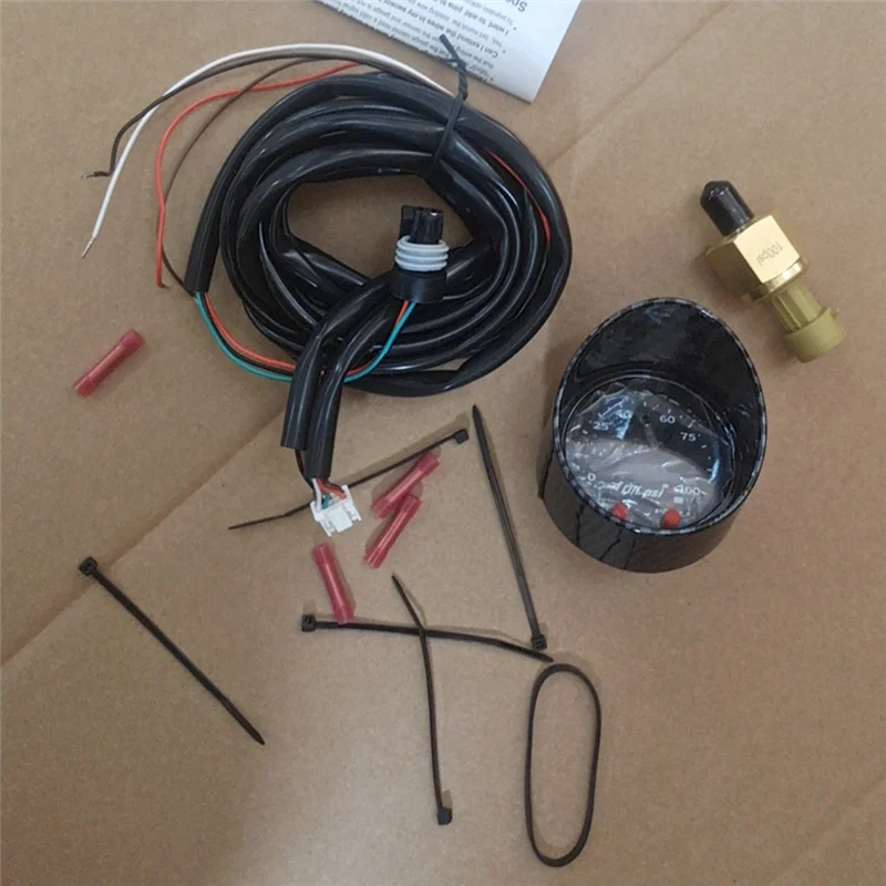 

NEW-30-0301 52MM X Series Oil/Fuel Pressure Gauge 100PSI 7BAR DIGITAL LED Modification Parts Black Plastic Automotive Supplies