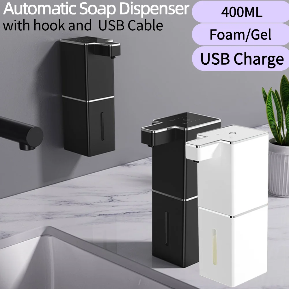 Image of Dispenser automatico di sapone Dispenser di sapone per le mani senza contatto Dispenser automatico di sapone a mani libere per cucina e bagno cod004