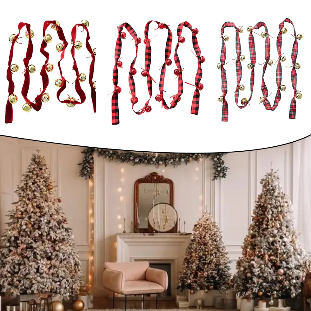 Christmas Celebration Bell String Festive String Elegant Design Lightweight And Easy To Install Multifunctional Use