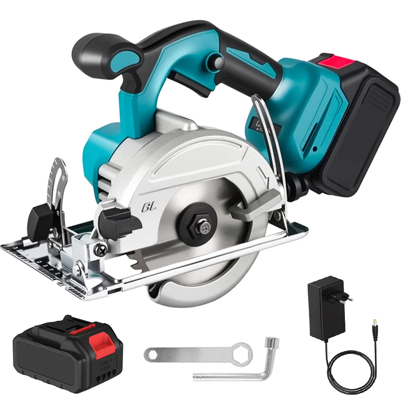 5 Zoll 125 MM Bürstenlose Elektrische Kreissäge Kabellos Einstellbares Holzschneidewerkzeug Handgeführte Holzbearbeitungssäge für Makita-Akku