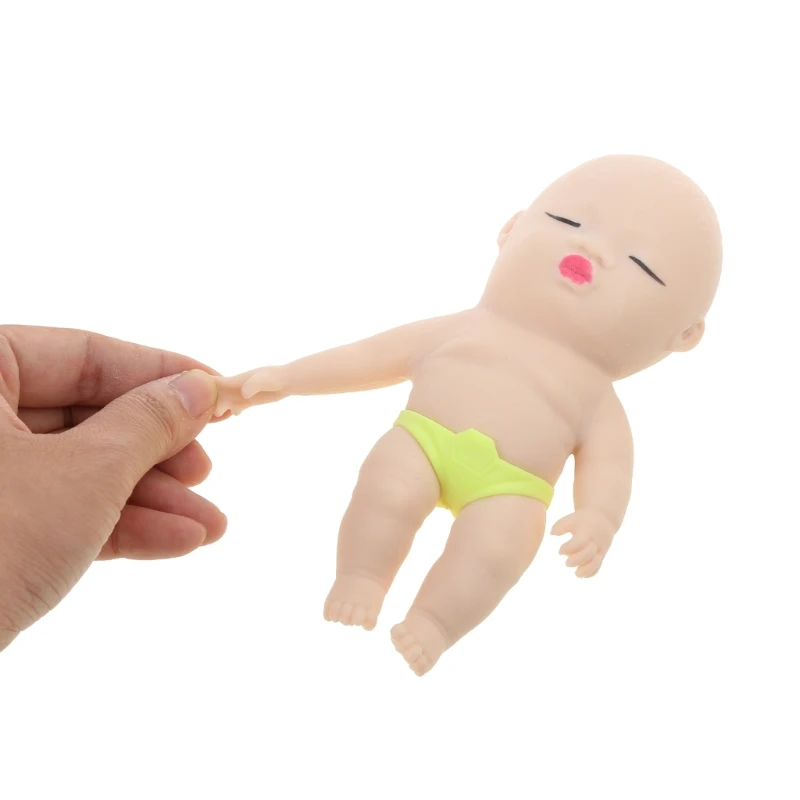 Stress Relief Toy for Adult Hand Squeeze TPR Baby Doll Toy Squeeze Fidgets Pinch Toy Children Holiday Goodie Bag Fillers