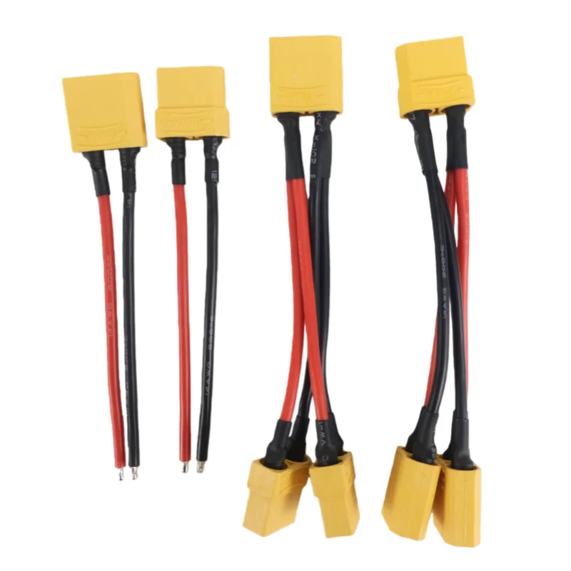 XT90 Harness Parallel Battery Connector Cable Dual Extension Y Splitter Silicone Wire For Rc DIY Quadcopte Fixed Wing Model