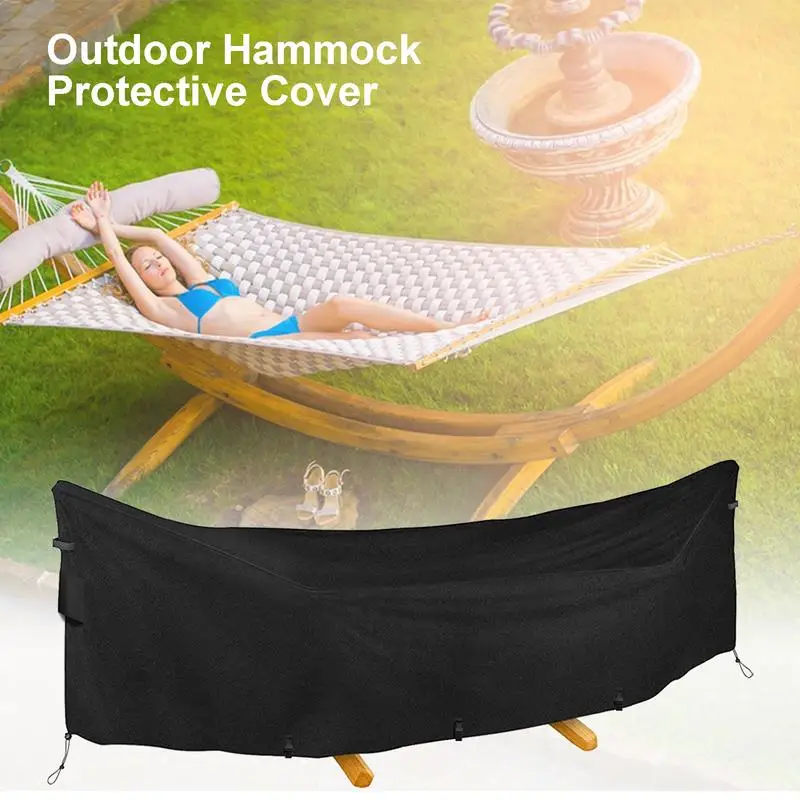 Hammock Cover 420D Oxford Heavy Duty Hammock Stand Cover Waterproof Dustproof UV Protection Outdoor Swing Chair Cover for Garden