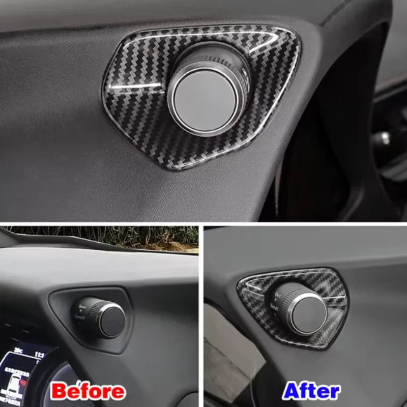 For Lexus UX UX200 UX250 2018-2022 Dashboard Control Adjustment Knob Decoration Sequins Cover Trim ABS Interior Modify Refit