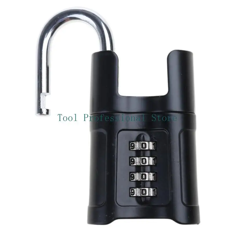 57QF 4 Digit Combination Lock Outdoor Safely Code Lock Heavy Duty Combination Padlock Weatherproof Gym Locker Lock Enduring