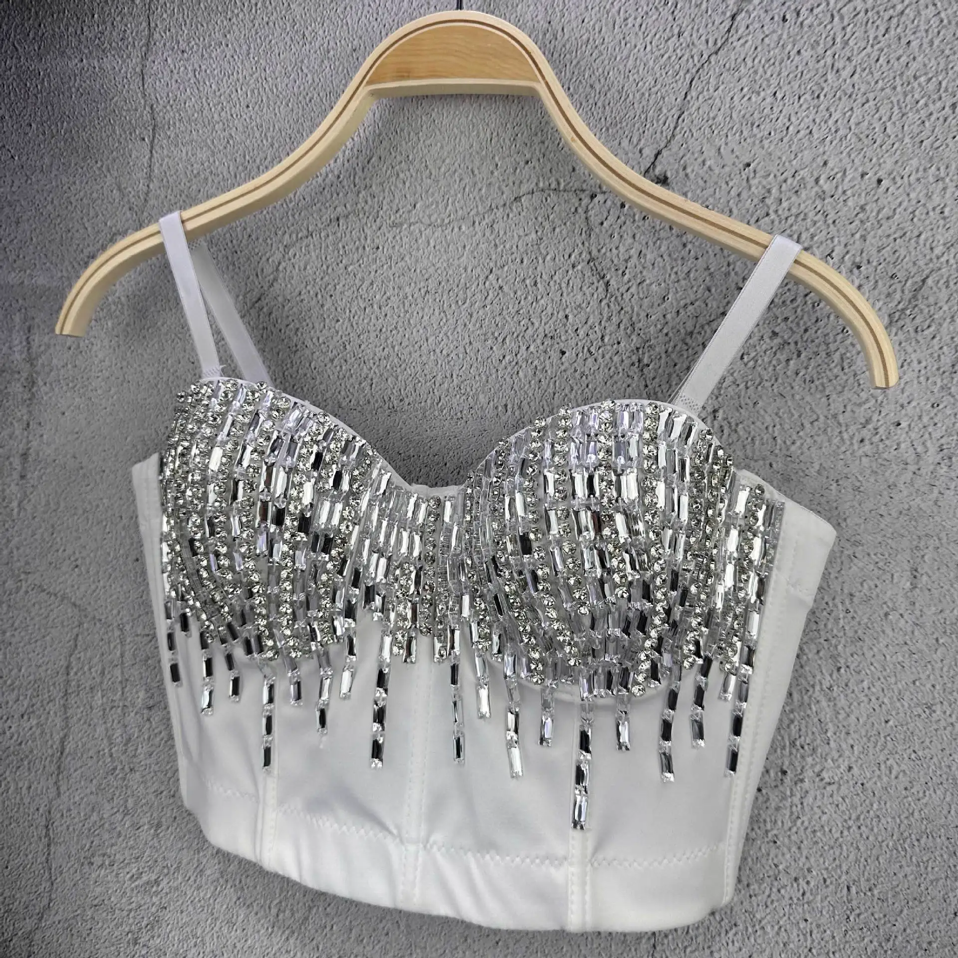 J781 Mooie Luxe Bh Voor Meisjes Vrouwen Zwart Wit Tube Tops Sweet Memory Diamond Bezaaid Hemdje Vest Corset Top