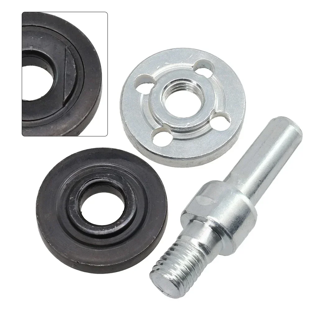 2/3Pcs M10 Flange Nut Pressure Plate W/ Connecting Rod Adapter Parts For Electric Drill Angle Grinder Power-Tools Accessories
