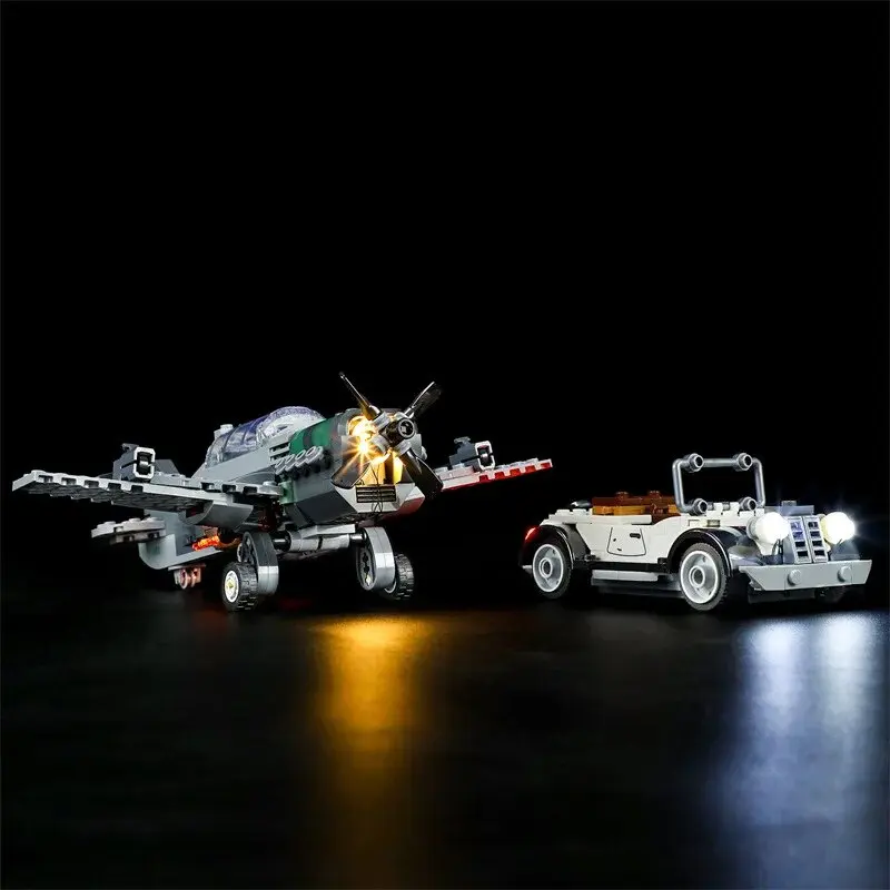 DIY LED Light Kit For LEGO 77012 Plane Chase（Only LED Light,Without Blocks Model）