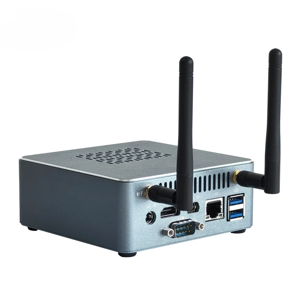 2024 new NUC box PC support Intel 12th Generation Alder Lake Processor DC 9V~24V Type-C DP HD MI RS485 COM USB3.2 Win 11 OS