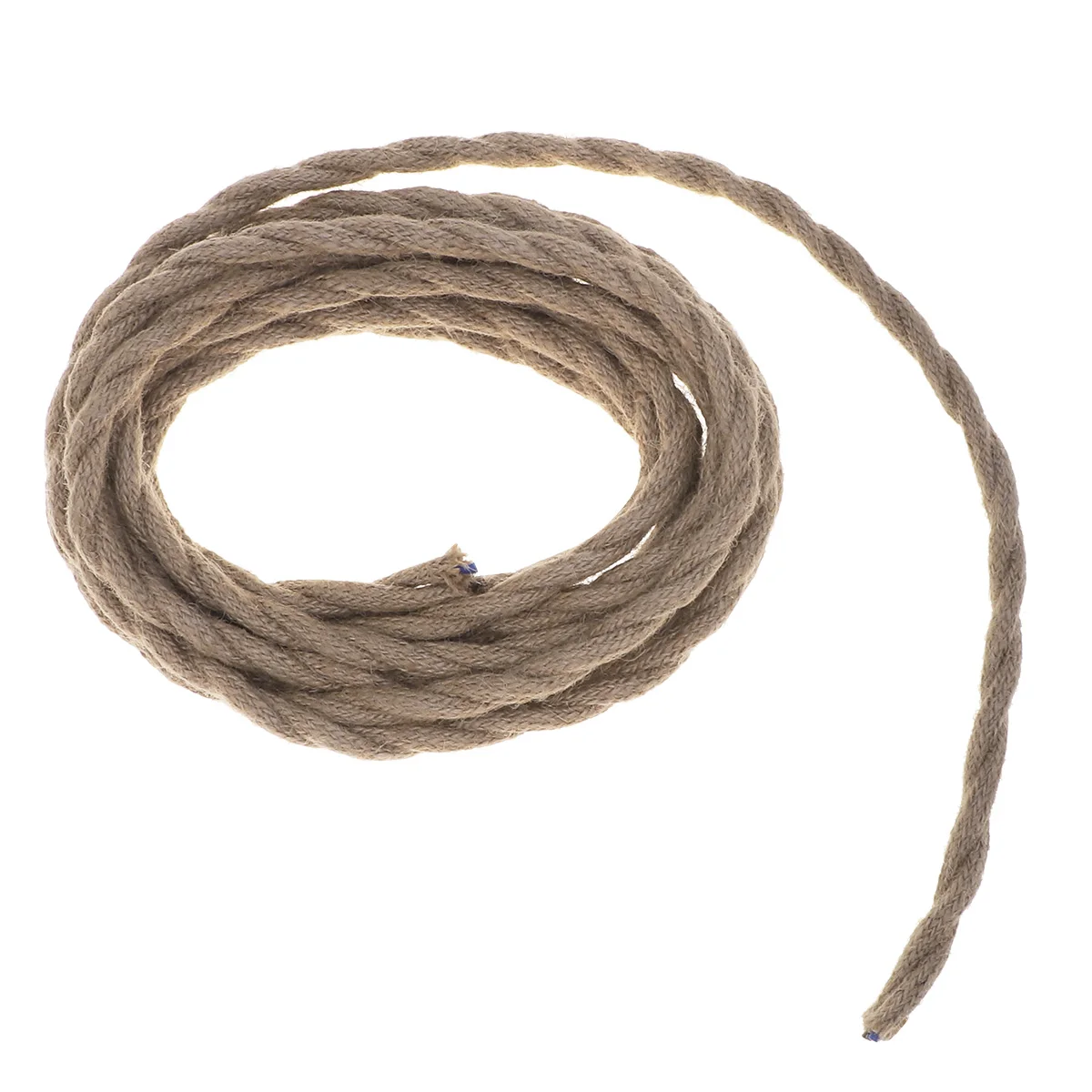 

5M Vintage Fabric Covered Wire Cord For Pendant Lamp Wall Floor Light Diy Hemp Rope Style Cable Industrial Loft Lighting Cord
