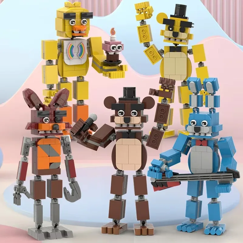 

2025 New Assembled Building Blocks: Movie Five Nights At Freddy's (fnaf) Fan-made Model Toy Adult Figure Bricks Children Gifts