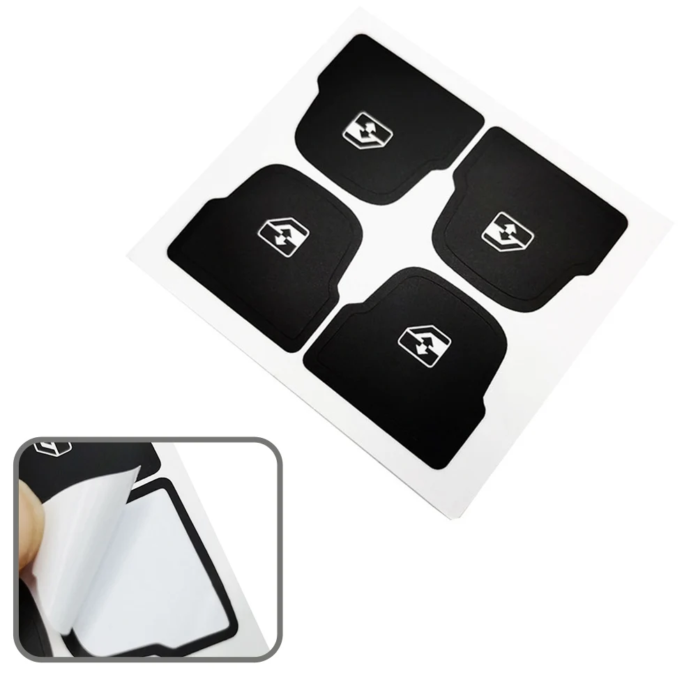 Vinyl Button Repair Decal Sticker Designed for Chevrolet For Corvette C7 Window Control Switches Interior Restoration