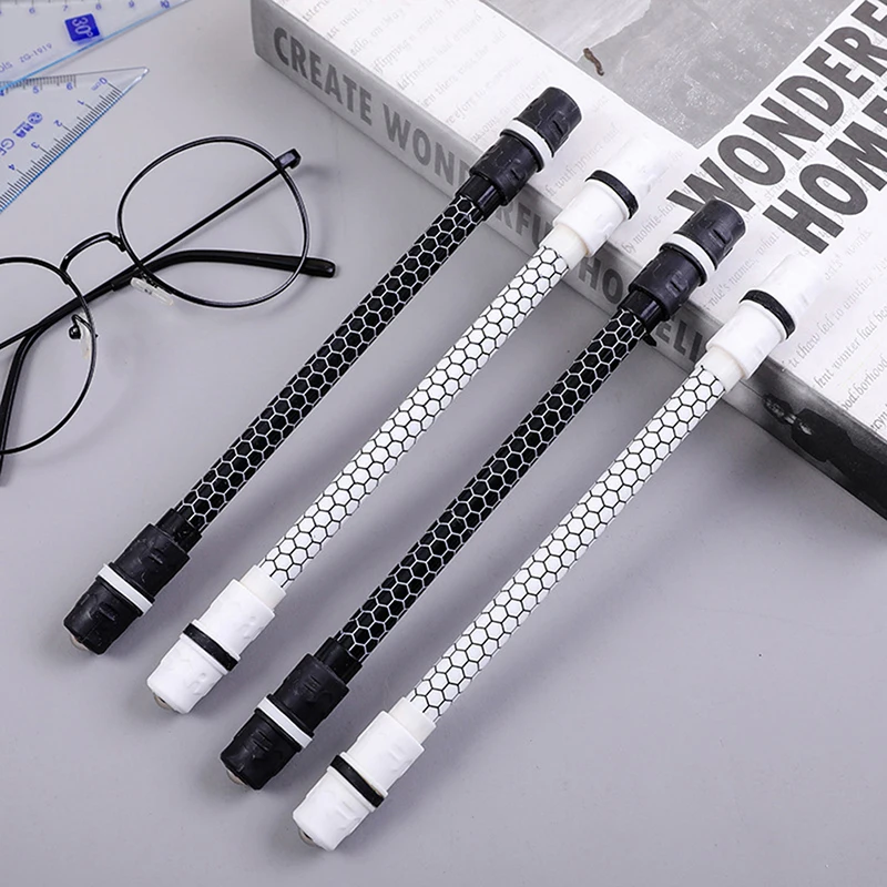 Creative Shockproof Black White Spinning Pen Beginner Spinning Pen Rolling Pen