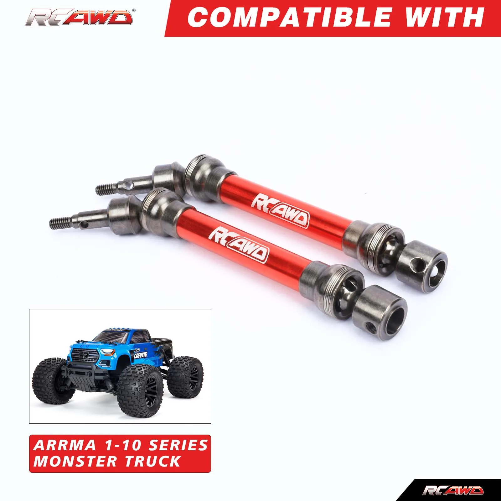 2 pcs/set SLIDER Front&Rear drive shaft set and accessories for 1/10 ARRMA 3s&Mega Vorteks Senton Granite Big Rock Typhon part