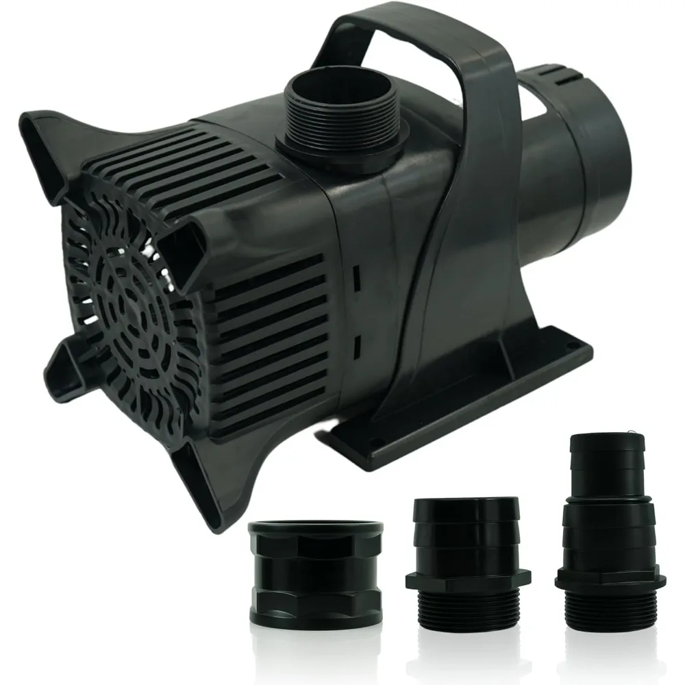 

Submersible Water Pump, 8,200 GPH Pond Pump with 33 FT Power Cord and 29 FT Max Head, 500W Ultra Quiet Energy Efficient Pump fo