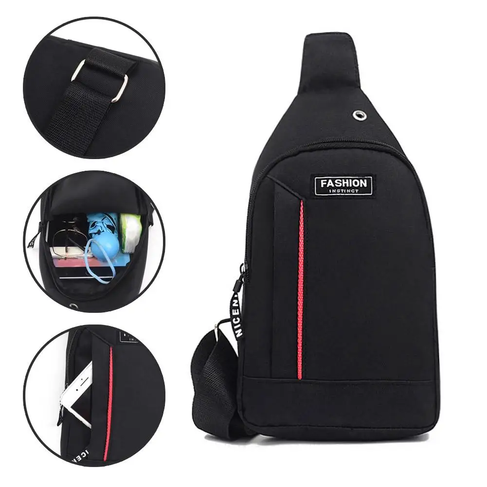 

Men's Durable Anti-Theft Sling Bag, Stylish Motorcycle & Casual Sports Crossbody Bag with Phone Pocket for Daily Use