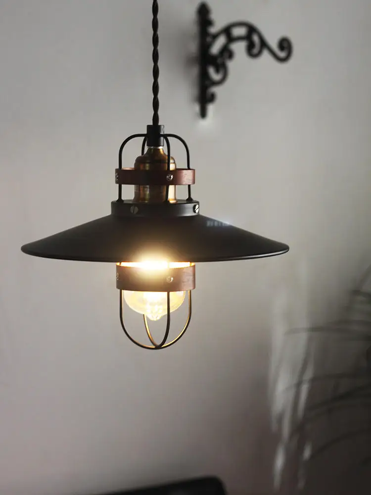 Vintage Bedroom Led Ceiling Chandelier Retro Restaurant Dining Room Ceiling Lamp Wood Pendant Lights Home Decorations Lustre image 3
