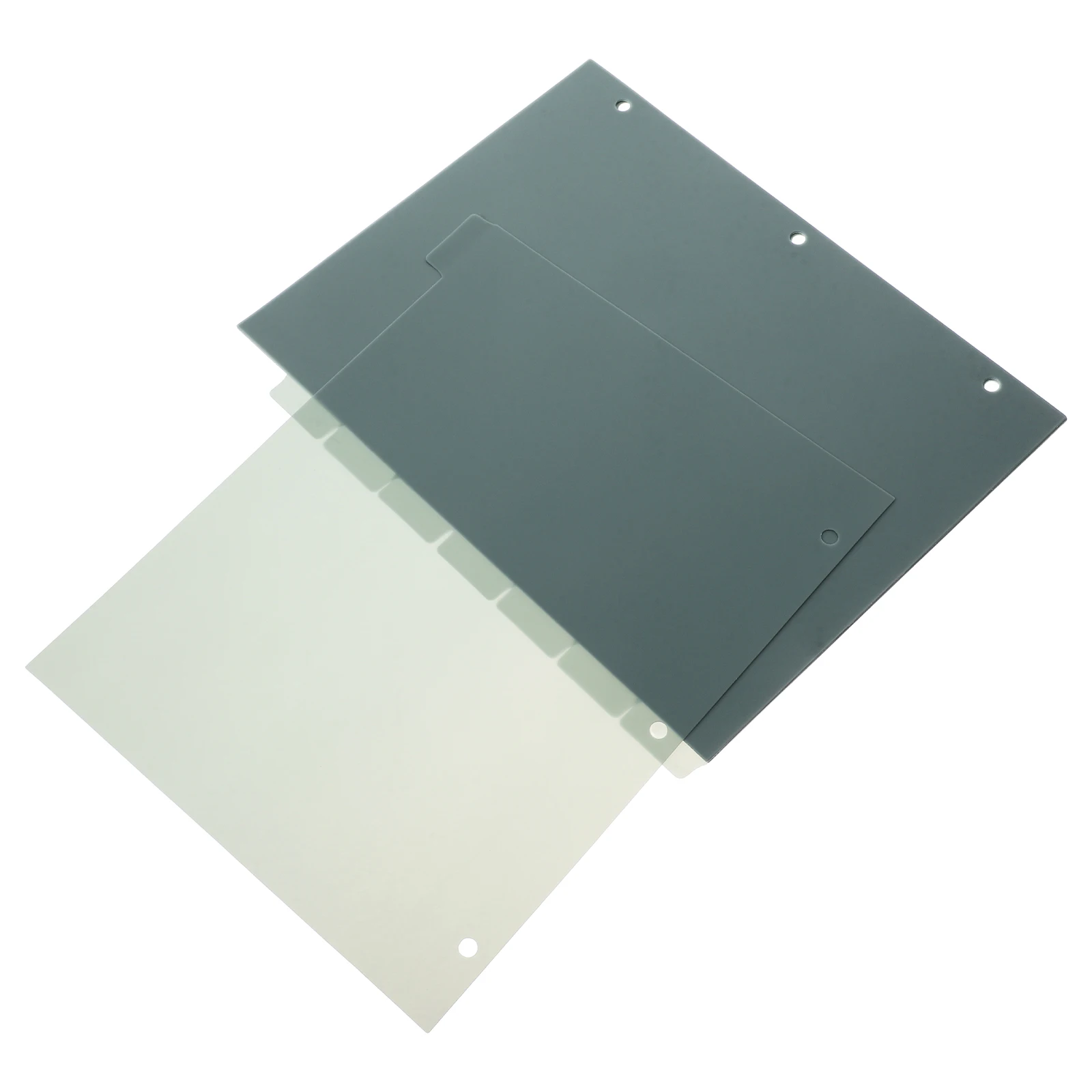 1 Set A4 3 Hole Tabbed Plastic Dividers For Binder Loose Leaf Index Pages Waterproof Wear-Resistant Notebook Organizer Divider