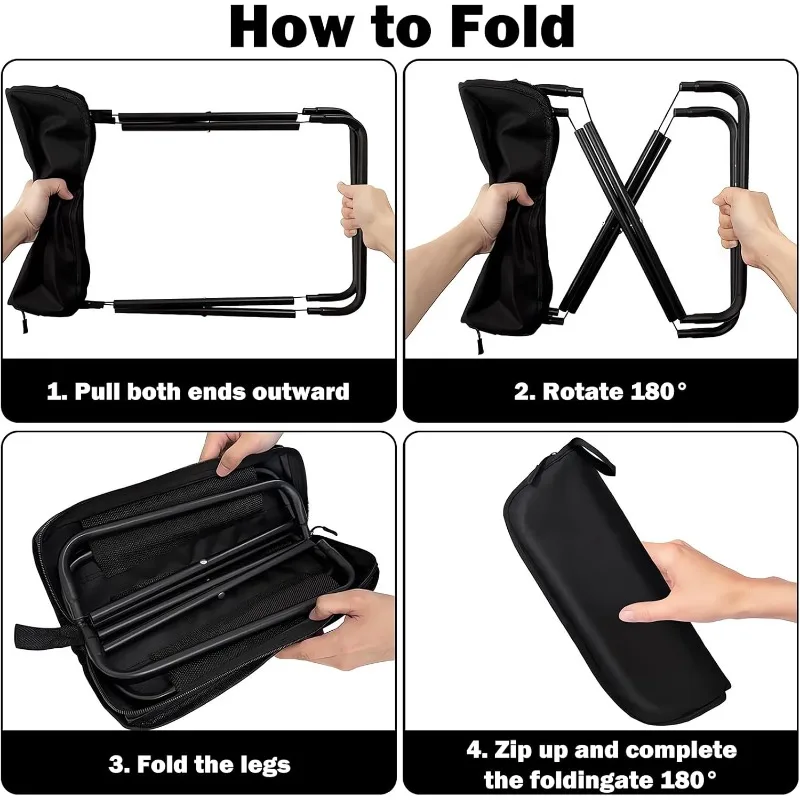 Multifunctional Outdoor Portable Picnic Camping Folding Chair, Ultra Light Fishing Stool, Travel Stool, Fishing Accessories image 3