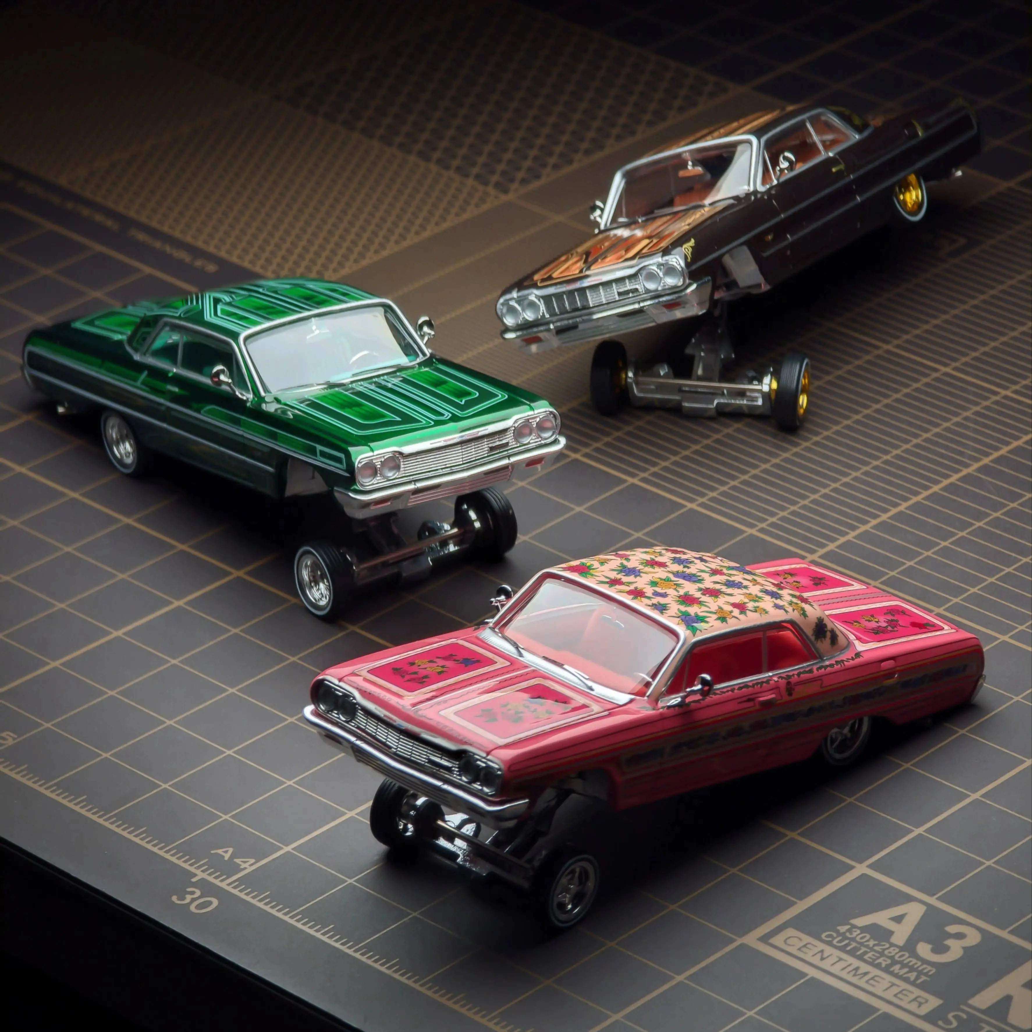 97M 1:64 Chevrolet Impala Lowrider New Color Alloy Diecast Model Car Collectible Gift