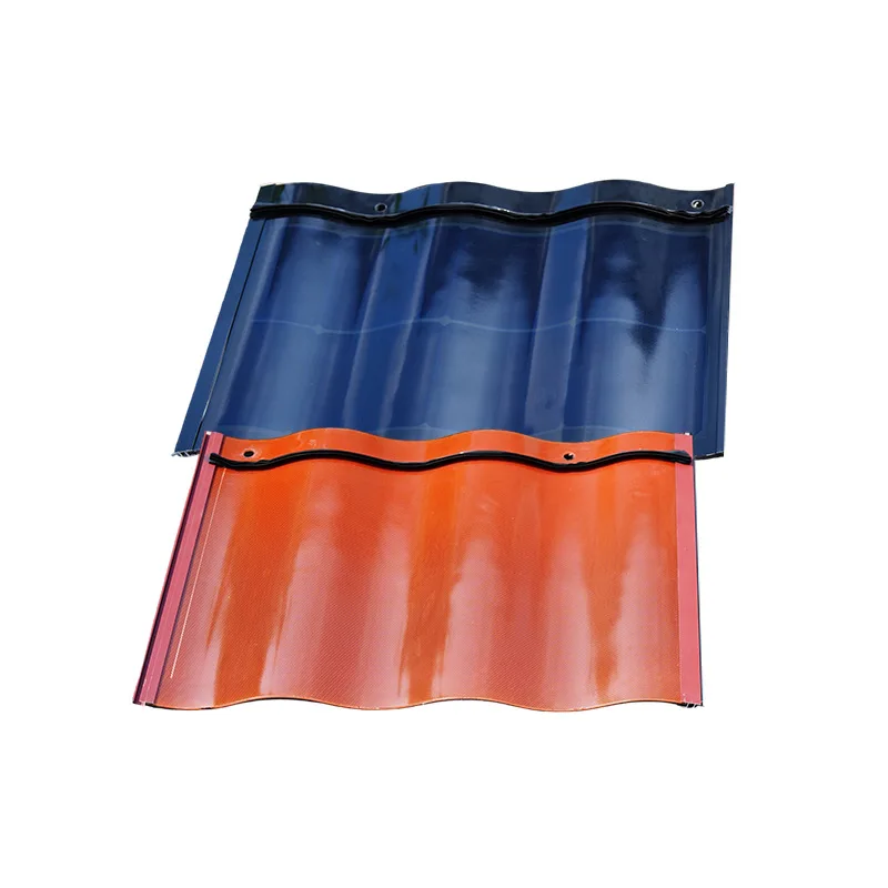 Typhoon-Proof Integrated Photovoltaic Roofing System BC-Curved Solar Roof Tiles for Villas - Weatherproof, Impact-Resistant,