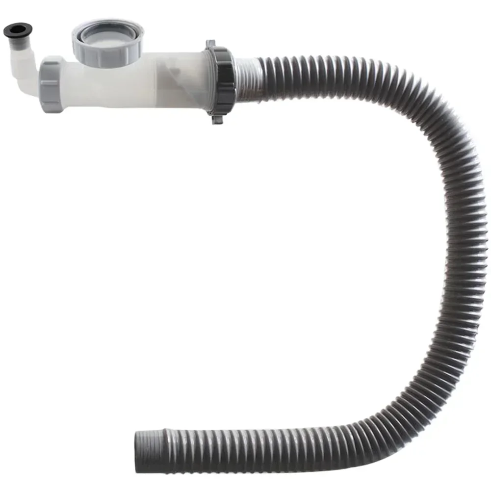 Single Sink Drain Pipe 50mm Anti Smell Thickened Pipeline Deodorizing Filter Sink Strainer Hose Drain Pipe Plumbing Kitchen Acce