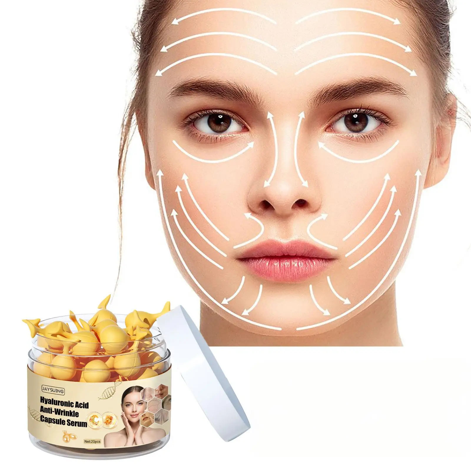 بالميتوليت الصوديوم، الجلسرين، توكوفرول (فيتامين E) EDTA ديسوديوم، زيت فواكه الزيتون، زيت بذور الخروع، زيت جوز الهند، بوليسبيرم rh #3