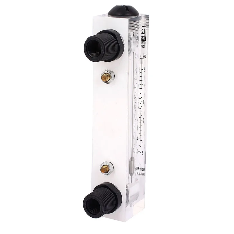 LZT M-15 Water Rotameter Indicator Counter Water Liquid Flowmeter Flow Measuring Tube Flowmeter 1/2BSP Thread 0.5-5GPM