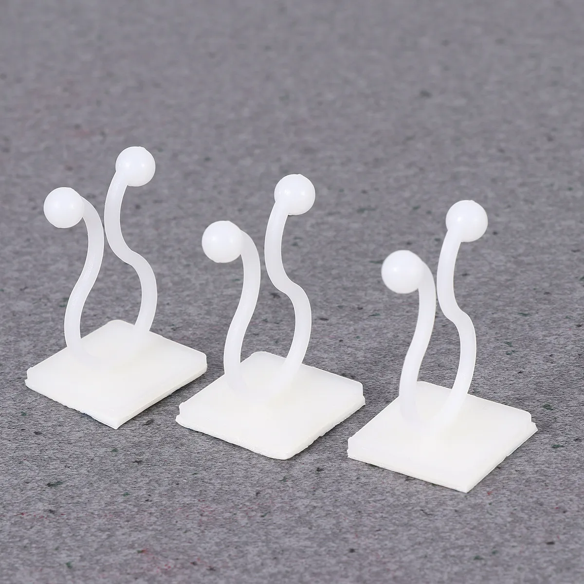 30Pcs Chinese Rose Plant Fixing Hooks Scindapsus Aureus Support Hooks Easy Install Garden Traction Fixator White