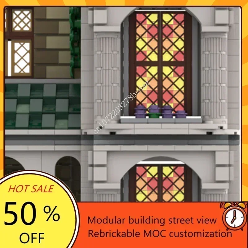 4228PCS Customized MOC Modular Courtyard Street View Model Custom Puzzles Technology  DIY Assembly Xmas Toys Birthday Gifts