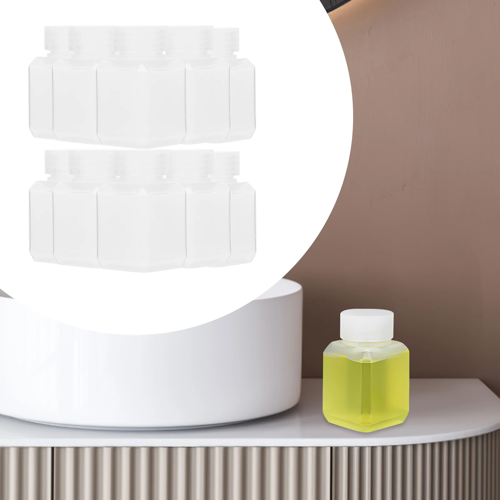 

Thickened Sealed Plastic Bottle Mini Small Mouth Transparent Liquid Sample Container