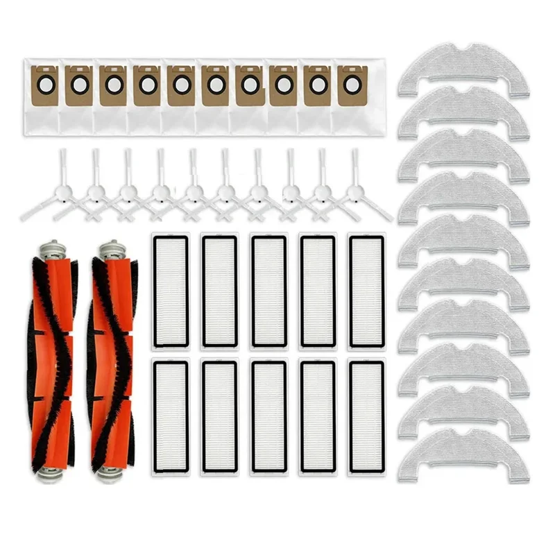 

A61I Compatible For Xiaomi Dreame D10 Plus RLS3D Robot Vacuum Cleaner Main Brush Side Brush Hepa Filter Mop Pad Spare Parts