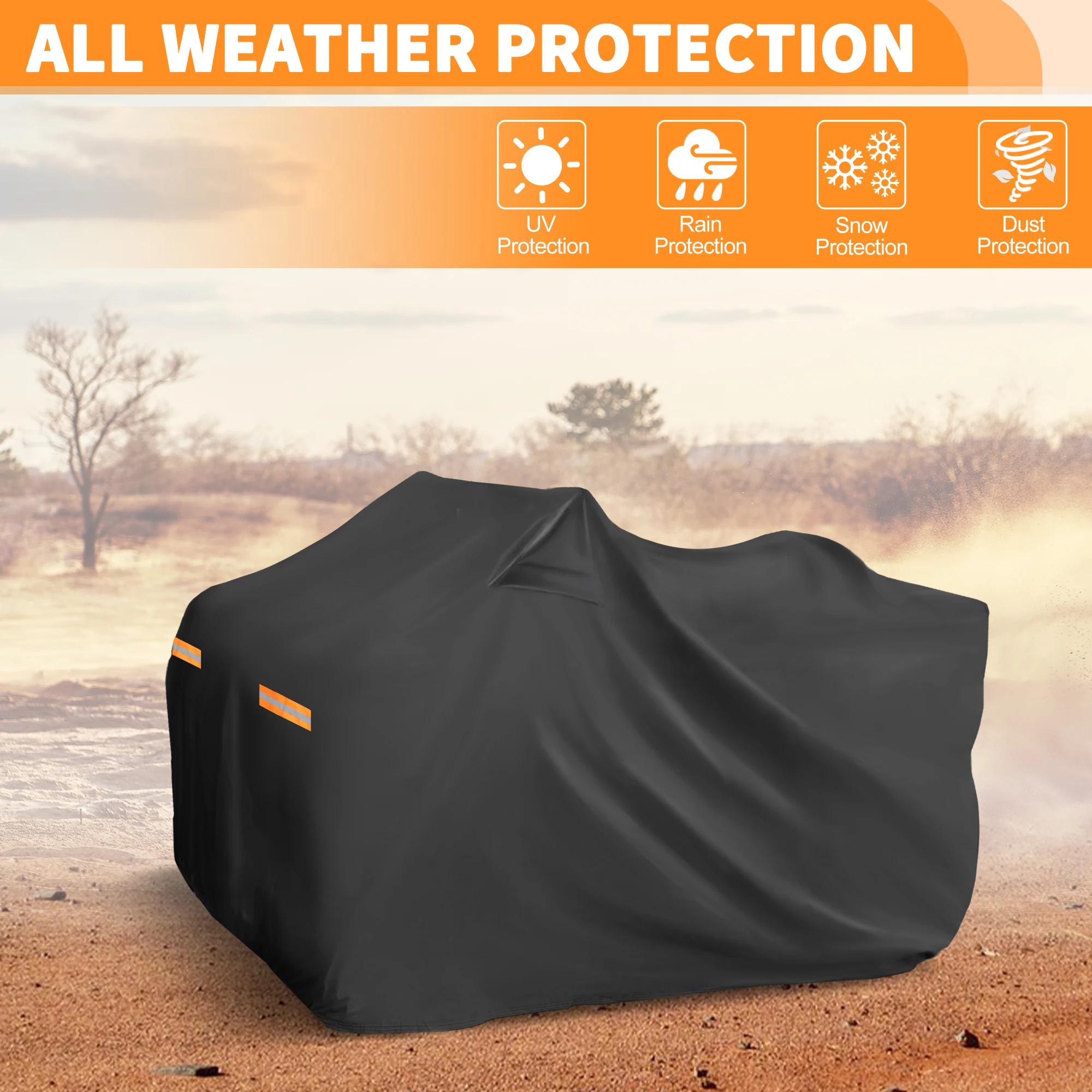 

Чехол для квадроцикла UXCELL для Can-Am OUTLANDER x MR 1000R, чехол для квадроцикла, сумка для хранения, водонепроницаемый, для защиты от солнца, черный