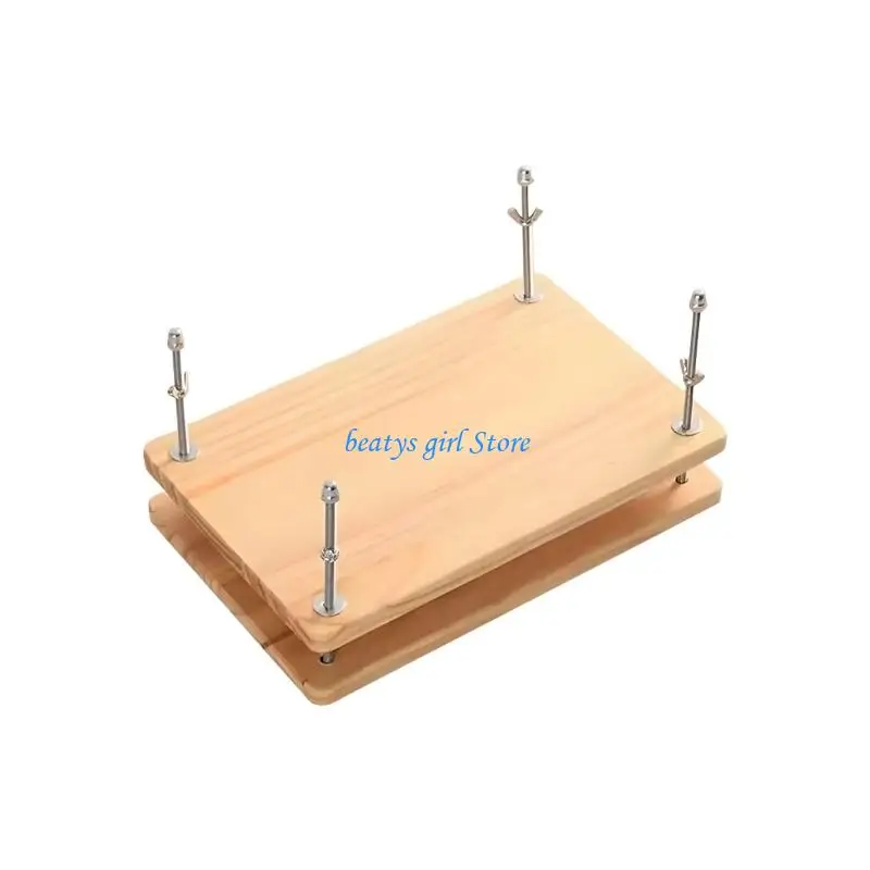 C7AB Dense And Easy To Put Together Wooden Book Press Suitable For A4 articles And Art Tasks