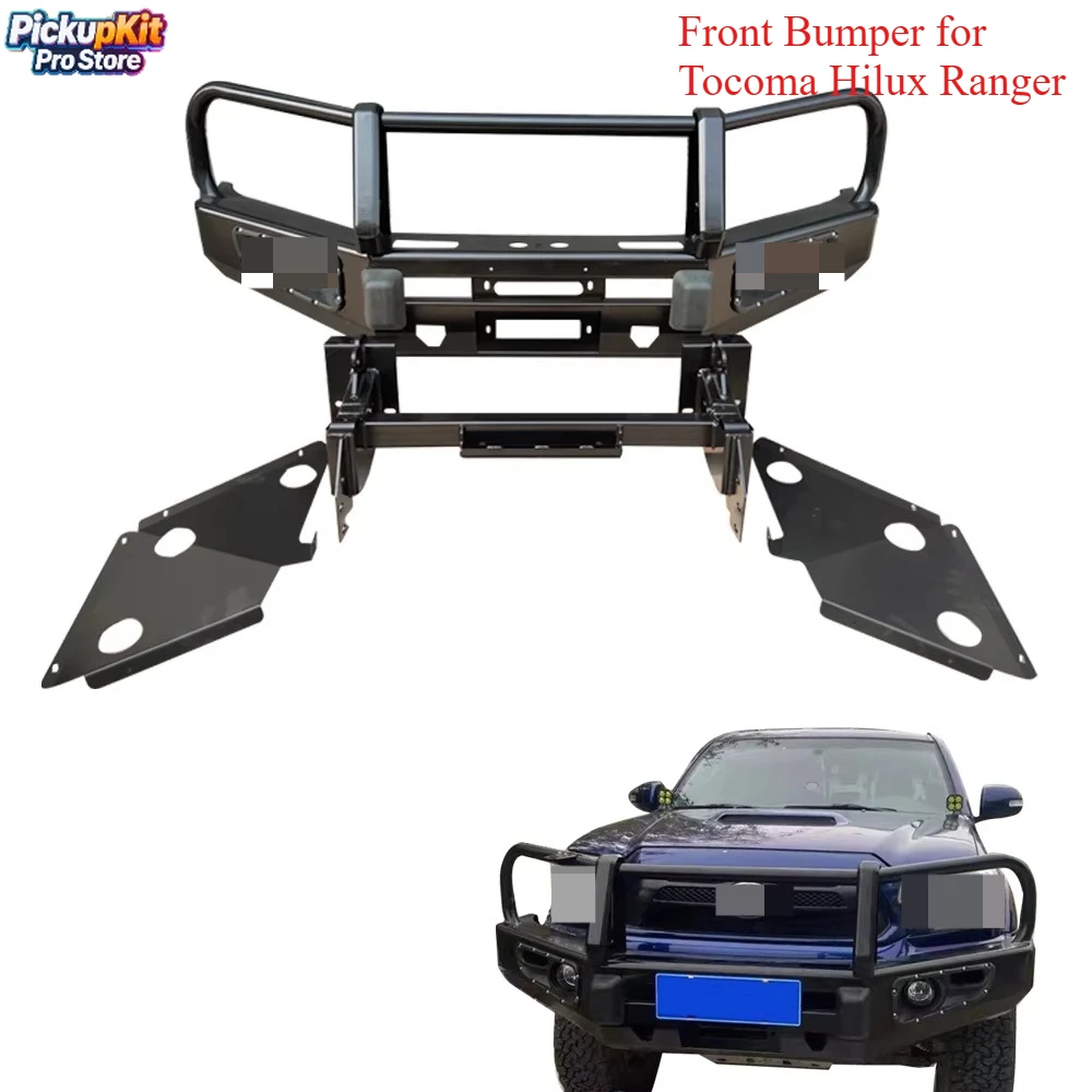 

Heavy Duty Front Bumper with Bull Bar for Offroad 4x4 Vehicles Tocoma Hilux Ranger