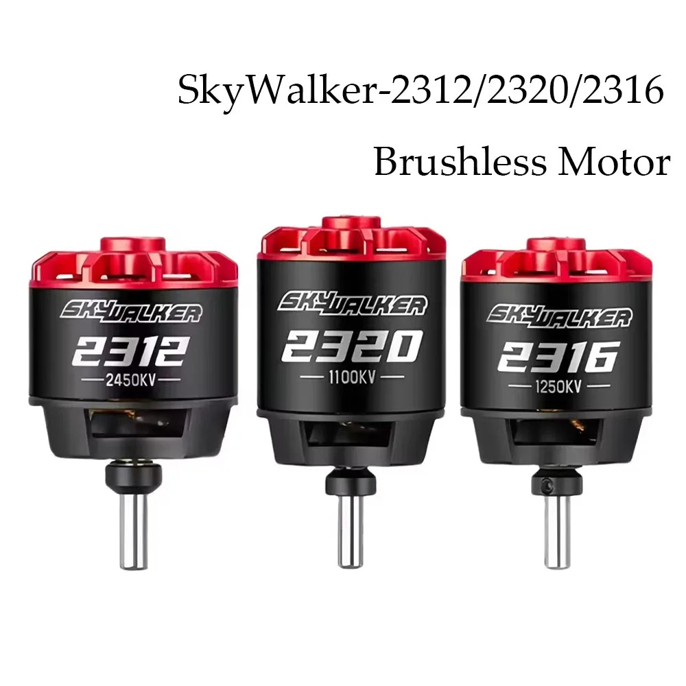 

Бесколлекторный двигатель Hobbywing SkyWalker 2312/2316/2320 860KV/980KV/1100KV/1250KV/1400KV/2450KV 3-4S для радиоуправляемых дронов, самолетов и самолетов с фиксированным крылом