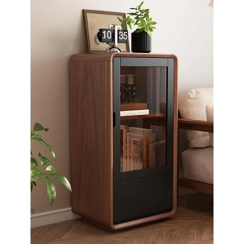 

Tea cabinet rack, all solid wood side cabinet, bedside table