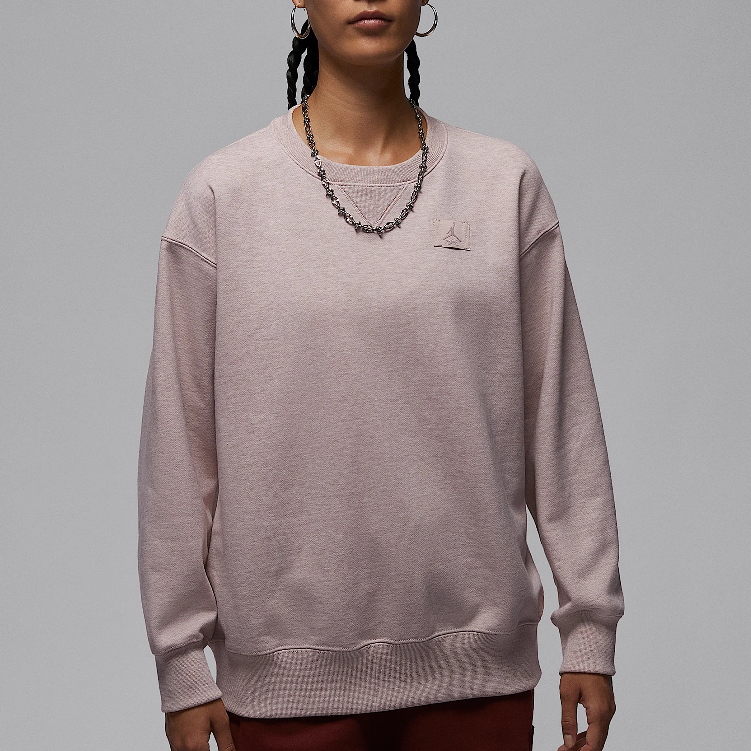 Nike genuine Jordan women's round neck fashionable breathable sports sweatshirt HJ1324-292