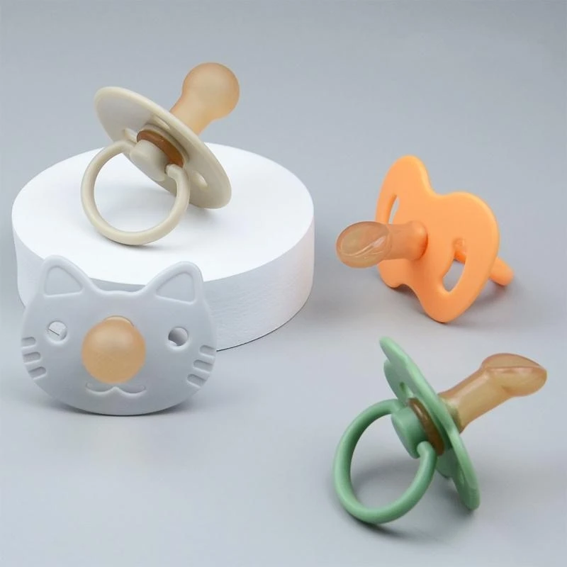 Q1FE Baby Silicone Pacifier Flower Apple Pacifiers Pibs Pacifier for Newborn Infant Baby Girls Boy